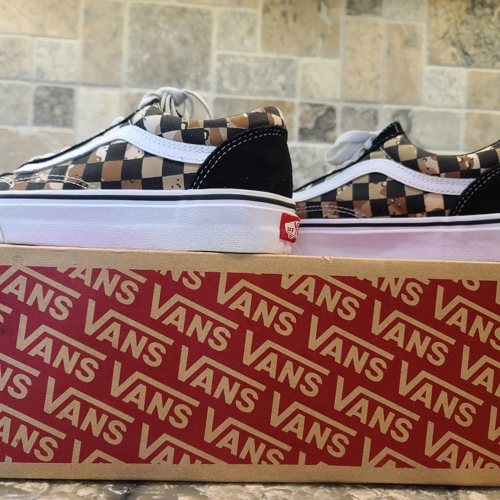 Old Skool Vans (Cmochck) Checkerboard Desert